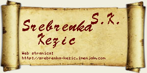 Srebrenka Kezić vizit kartica